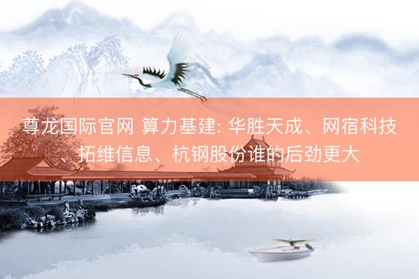 尊龙国际官网 算力基建: 华胜天成、网宿科技、拓维信息、杭钢股份谁的后劲更大