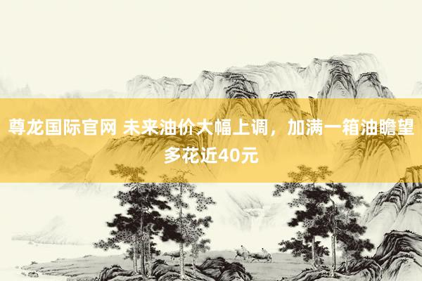 尊龙国际官网 未来油价大幅上调，加满一箱油瞻望多花近40元